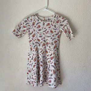 5/$25 Girls' Comfortable Old Navy Flower Print Dress 100% Cotton Size M